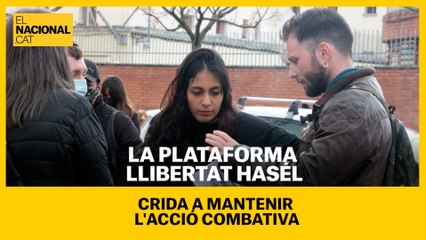 La Plataforma de suport a Hasél crida a mantenir "l'acció combativa"