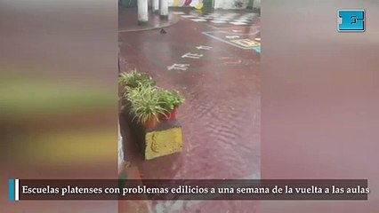 Escuelas platenses con problemas edilicios a una semana de la vuelta a las aulas