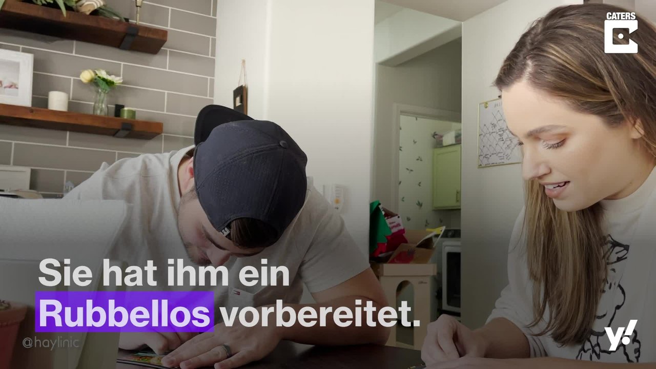 Er erfährt von ihrer Schwangerschaft per Rubbellos – seine Reaktion ist unbezahlbar