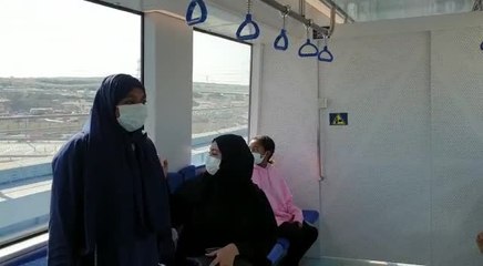 بالفيديو...أول طفلة تستقل المترو في دبي في 2009 تواكب اليوم انطلاق مسار 2020