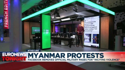 Download Video: Myanmar military has Facebook page taken down after deadly protests