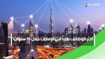 بالفيديو.. الوظائف الاكثر طلباً خلال الــ 10 سنوات المقبلة في الإمارات