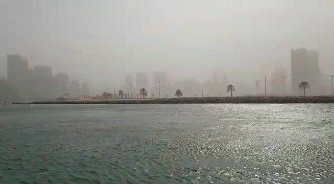 بالفيديو.. هطول أمطار على دبي وأبوظبي