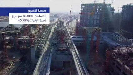 بالفيديو.. إنجاز 70% من مجمل أعمال "مسار 2020" لتمديد مترو دبي لموقع إكسبو