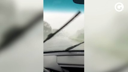 Ouvinte registra forte chuva em Viana