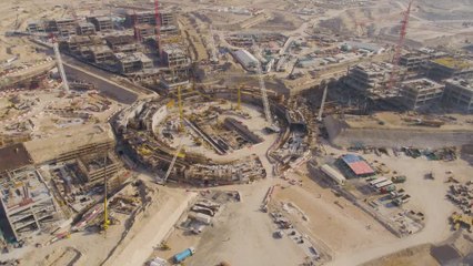 بالفيديو.. تصوير جوي لآخر مستجدات موقع إكسبو 2020