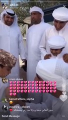 بالفيديو والصور.. حمدان بن محمد يلبي دعوة المواطنة حبيبة بن ثالث