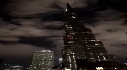 بالفيديو..."شكرا محمد بن زايد" تزين برج خليفة