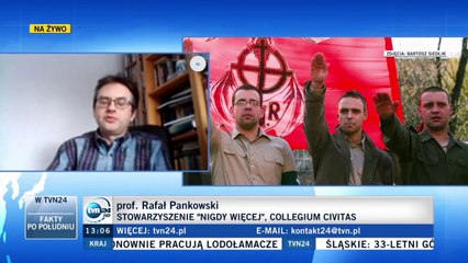 Rafał Pankowski z NIGDY WIĘCEJ o propagowaniu ideologii bliskiej faszyzmowi przez Greniucha, 21.2.21