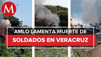 Download Video: AMLO lamenta muerte de militares en accidente aéreo