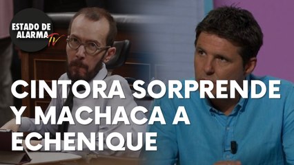 El periodista Jesús Cintora nos sorprende y machaca a Echenique