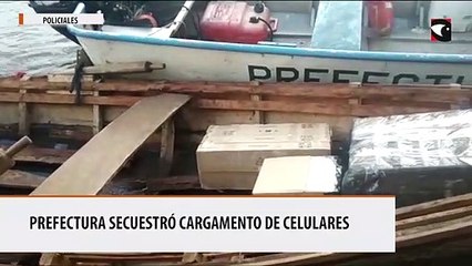 Prefectura secuestró cargamento de celulares