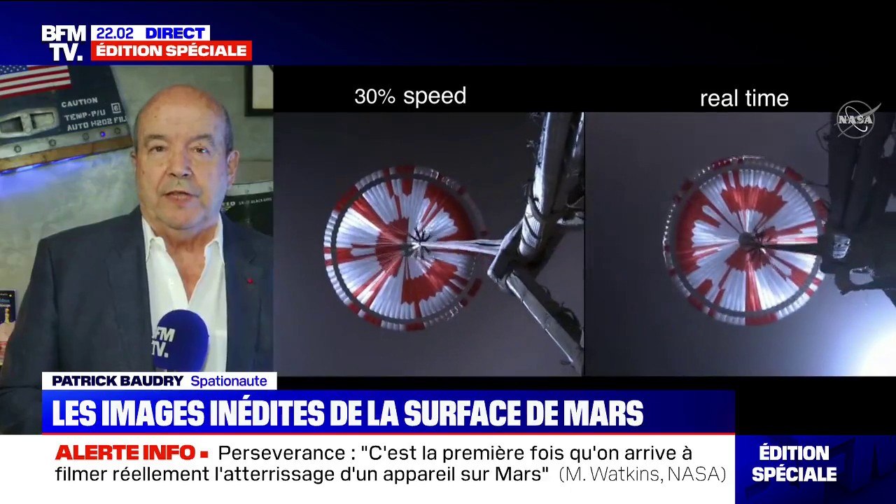 Perseverance: pour le spationaute Patrick Baudry, "arriver à réaliser ça de manière parfaite, c'est merveilleux"