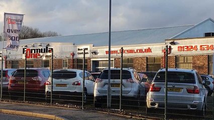 Cars stolen from Formula One Car Supermarket in Camelon Falkirk