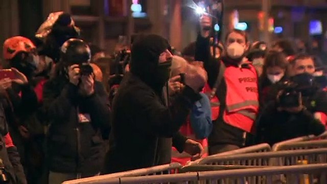 Séptima noche de disturbios y altercados en Cataluña