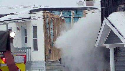 Une maison ravagée par un incendie à Edmundston