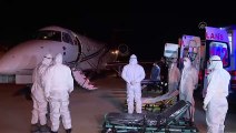İSTANBUL - Tanzanya'daki Kovid-19 hastası 3 Türk vatandaşı ambulans uçakla yurda getirildi