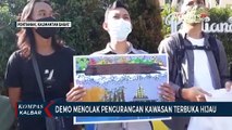 Puluhan Mahasiswa Demo Tolak Pengurangan Ruang Terbuka Hijau di Arboretum Sylva Untan