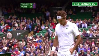 2012 - Roger Federer v. Xavier Malisse | 2012 Wimbledon R4 Highlights