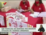 Entregados 120 títulos de tierras urbanas a familias en el estado Barinas