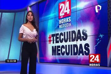 Decenas de personas se bañan en el río Rímac