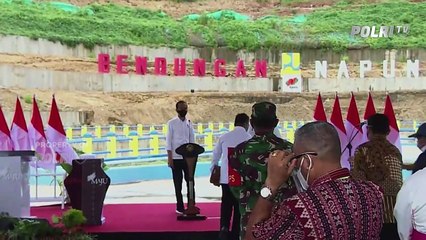 JOKOWI RESMIKAN BENDUNGAN NAPUN GETE