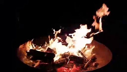 Fire video and  satisfied sound