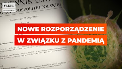 Nowe rozporządzenie w związku z pandemią