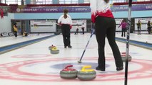 ERZURUM - Curling Süper Lig müsabakaları başladı