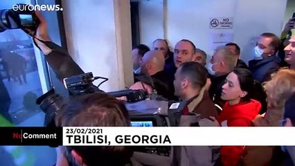Georgian police arrest opposition leader Nika Melia after storming HQ