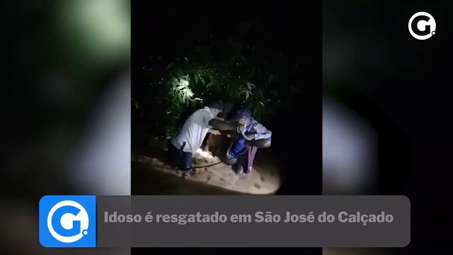 Idoso é resgatado em São José do Calçado