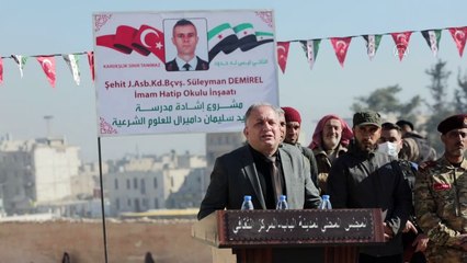 Suriyeliler, Şehit Jandarma Astsubay Kıdemli Başçavuş Süleyman Demirel'in adını Bab'da yaşatacak