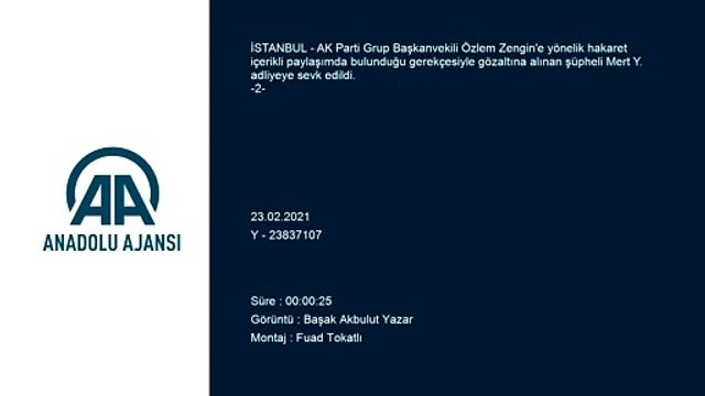 İSTANBUL - AK Parti'li Zengin'e yönelik hakaret içerikli paylaşımda bulunan şüpheli, adliyeye sevk edildi (2)