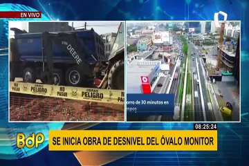 Municipalidad de Lima inicia obras del paso a desnivel del Óvalo Monitor