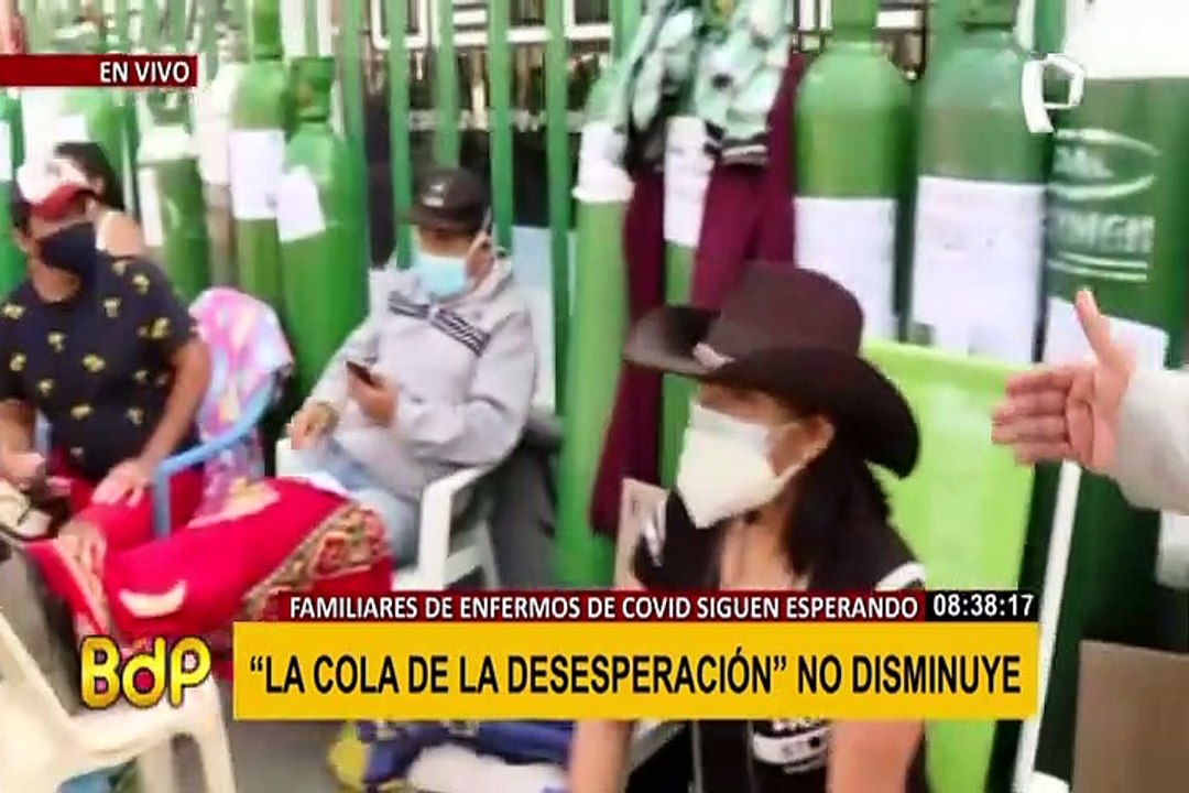 SJL: sigue la dramática lucha de familias por conseguir oxígeno