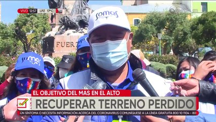 Paul Coca cree que visita de Evo a El Alto es "irrelevante" y que será muy difícil que el MAS recupere esta plaza