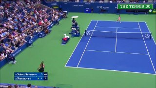Maria Sharapova v. Carla Suarez Navarro | 2018 USO R4 Highlights