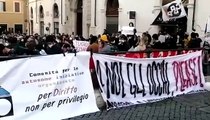 Protesta lavoratori dello spettacolo Roma