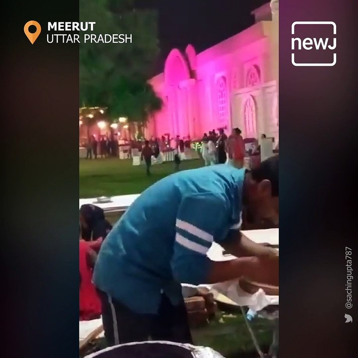 Man Caught Spitting On Food He Was Preparing For Wedding Guests