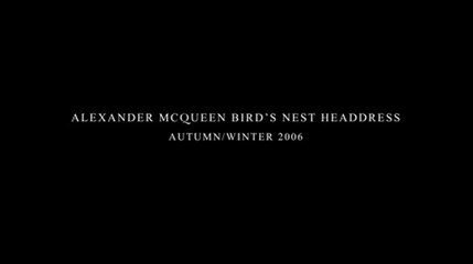 Alexander McQueen Bird's Nest Headdress