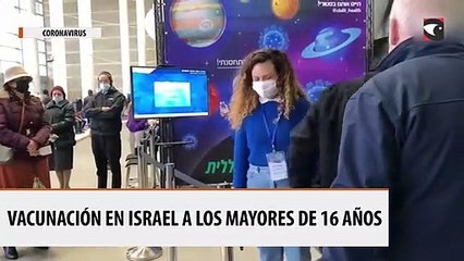vacunación en Israel a los mayores de 16 años