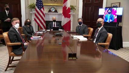 WASHINGTON - Biden ile Trudeau, çevrim içi ortak basın toplantısında 'iş birliğini artırma' sözü verdi