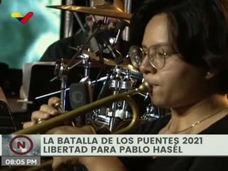 Desde el Parque Francisco de Miranda se desarrolla concierto por la libertad para Pablo Hasél y el aniversario de la Batalla de los Puentes