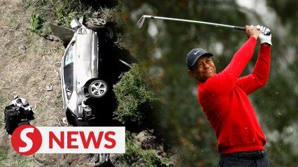 下载视频: Tiger Woods suffers ‘multiple’ injuries in car crash