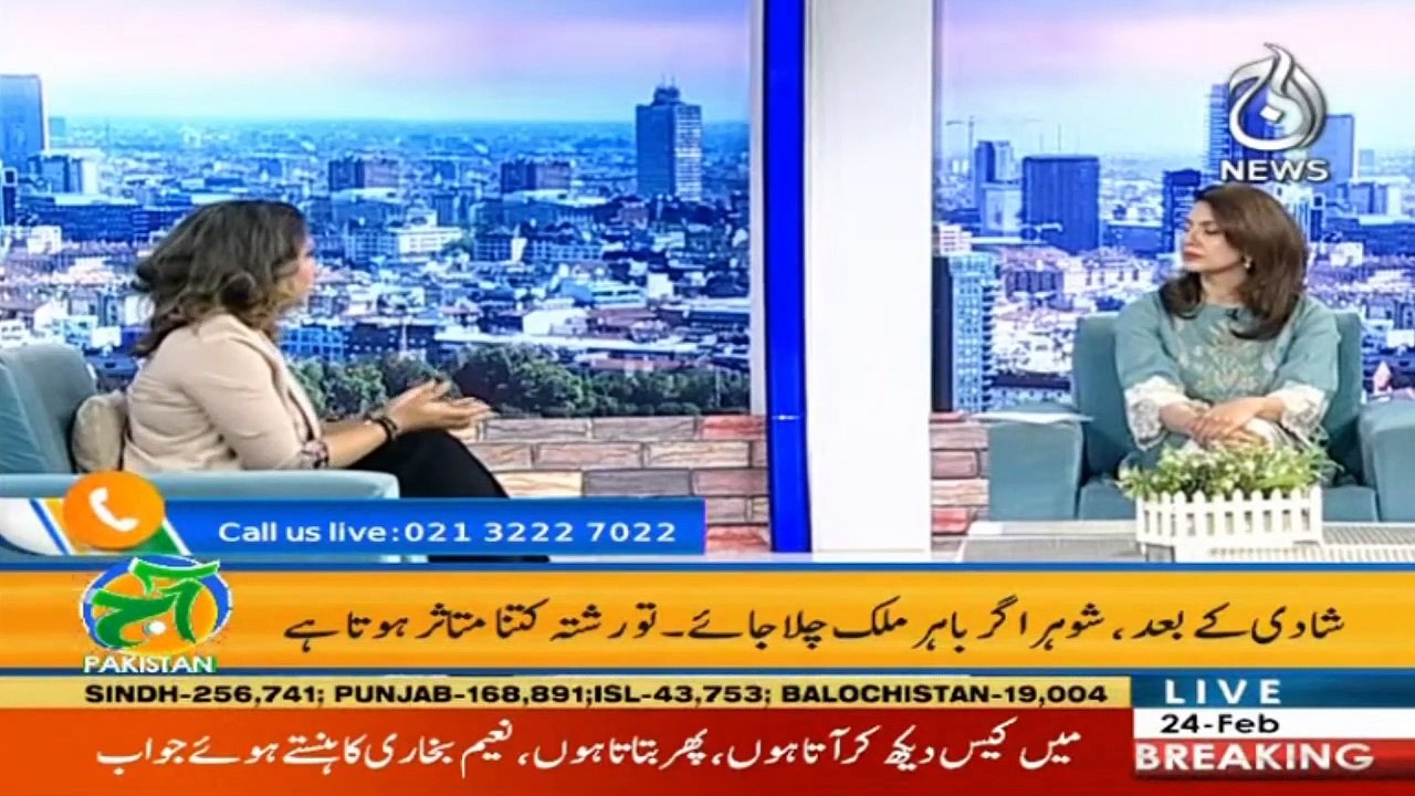 Aaj Pakistan with Sidra Iqbal | 24th Feb 2021 |Life After Marriage   |  Aaj News | Part 2