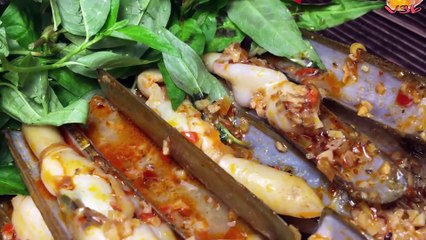 Ốc Móng Tay Sa Tế Cháy Tỏi Thơm Ngon Ngọt Béo - Cách Làm Đơn Giản