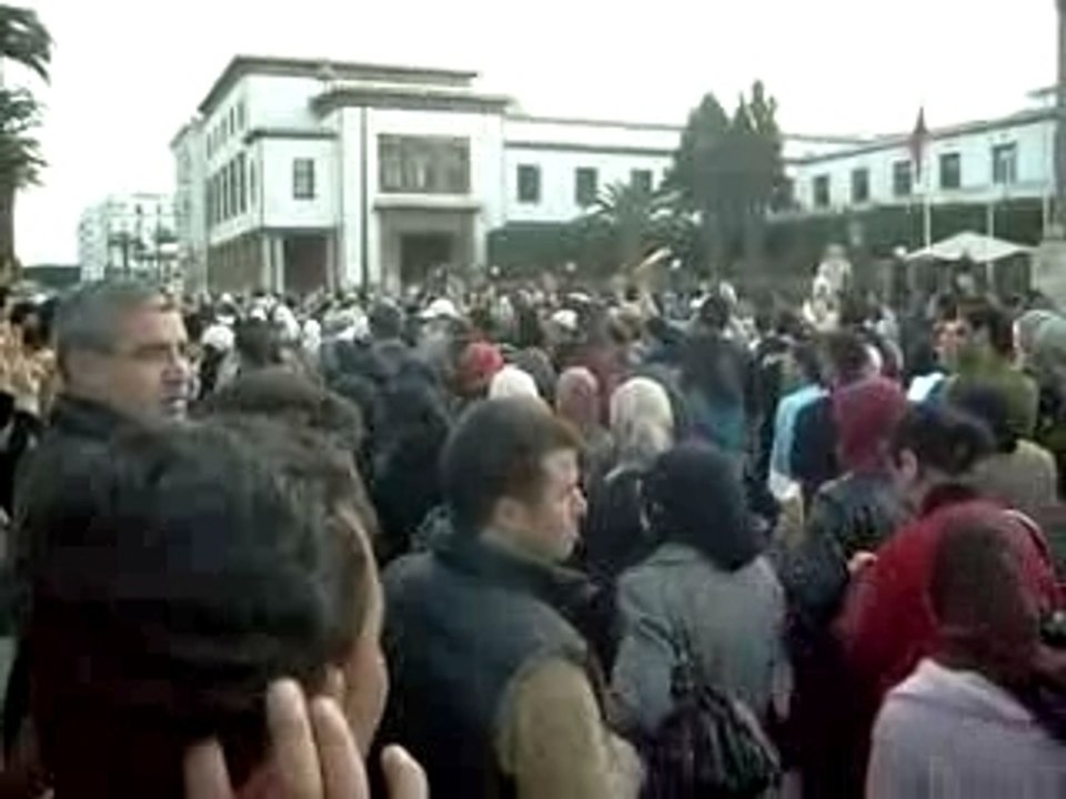 les chômeurs marocain a rabat