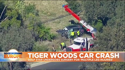 Tiger Woods 'fortunate to be alive' after crashing SUV in California