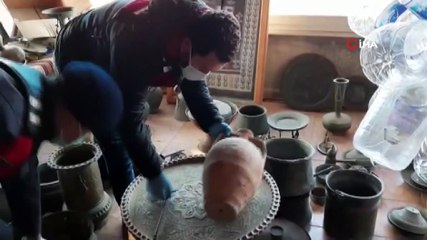 Tarihi eser kaçakçısı, evini müzeye çevirmiş