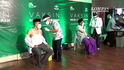 Giliran 98 Kiai NU Suntik Vaksin Sinovac